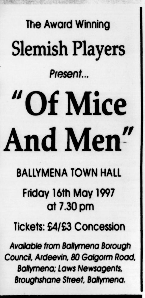 Ballymena_Weekly_Telegraph_07_May_1997 Ballymena_Weekly_Telegraph_07_May_1997