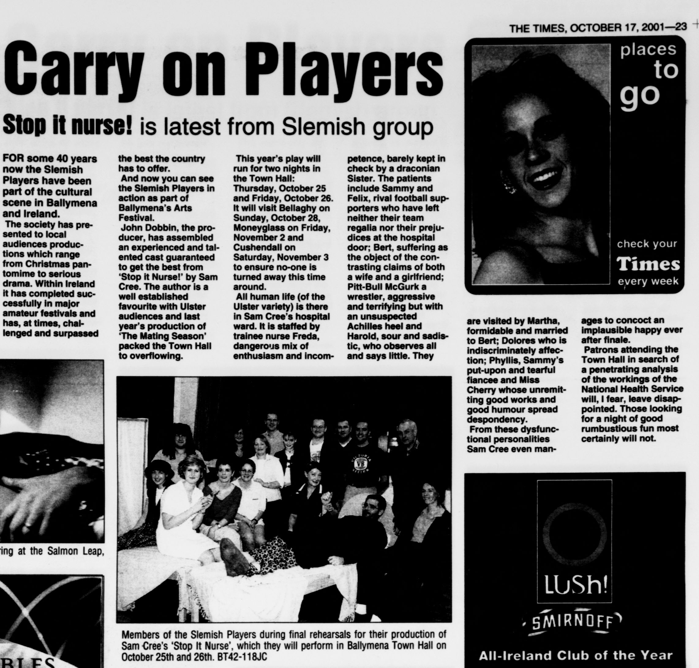 Ballymena_Weekly_Telegraph_17_October_2001 Ballymena_Weekly_Telegraph_17_October_2001